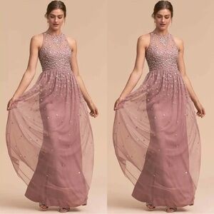BHLDN Anthropologie Ginny Dress Size 2 mauve NWT